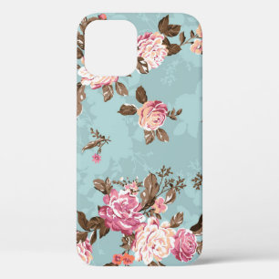flower pattern design textile illustrationart,back iPhone 12 case