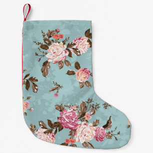 flower pattern design textile illustrationart,back small christmas stocking