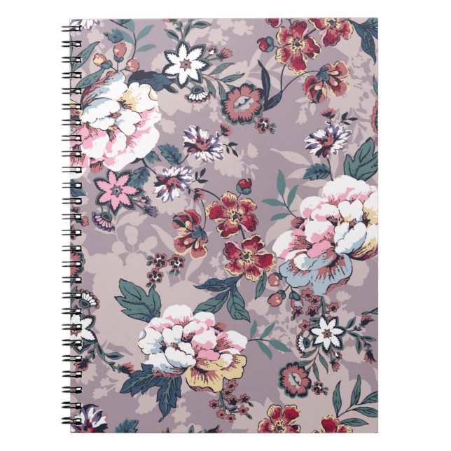 flower pattern design textile illustrationart,desi notebook (Front)