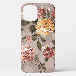 flower pattern design textile illustrationflower,a iPhone 12 case