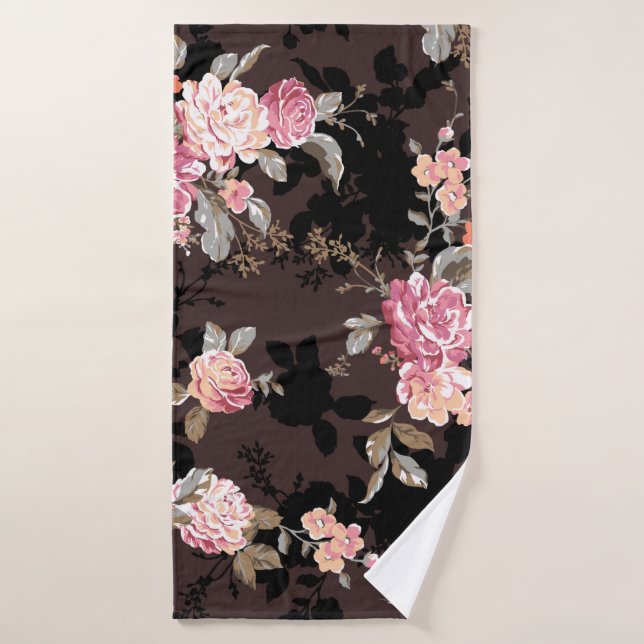 flower pattern design textile illustrationpattern, bath towel (Bath Towel)
