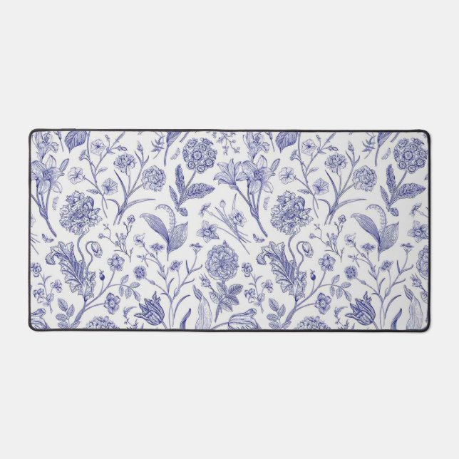 Flower pattern desk mat (Front)