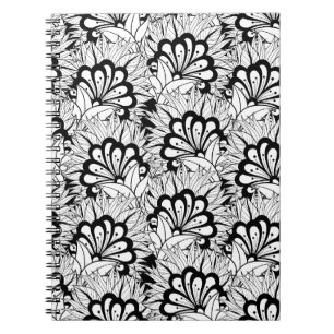 Flower Pattern Doodle Notebook