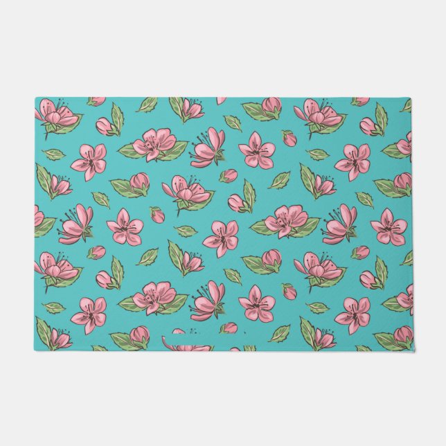 Flower pattern doormat (Front)