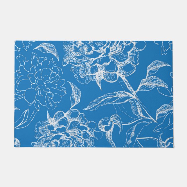 Flower pattern doormat (Front)