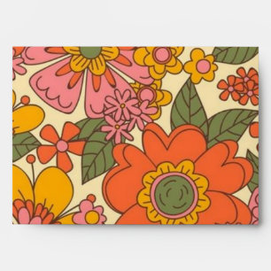 Flower pattern envelope
