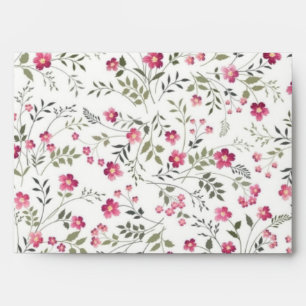 Flower pattern envelope
