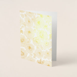 Flower Pattern Foil Card