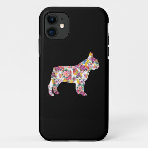 Flower Pattern Frenchie French Bulldogs Lover Gift Case-Mate iPhone Case