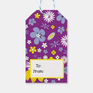 Flower Pattern Gift Tags