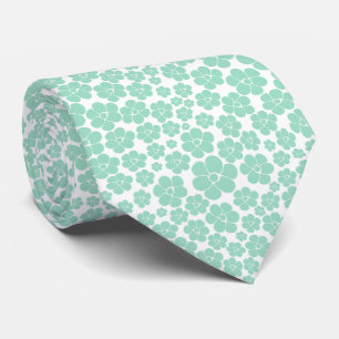 Flower Pattern - Green (Mint) Tie