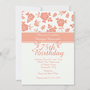 Flower Pattern Invitations