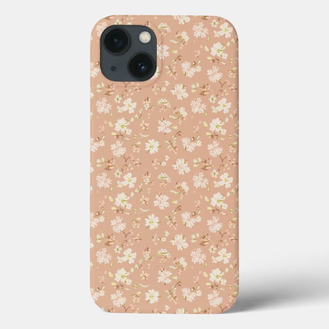Flower Pattern iPhone 13 Case  (Back)