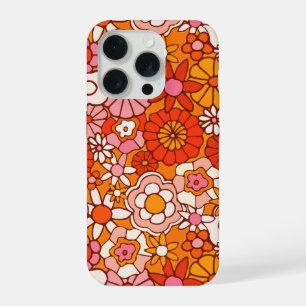 Flower pattern iPhone 15 pro case