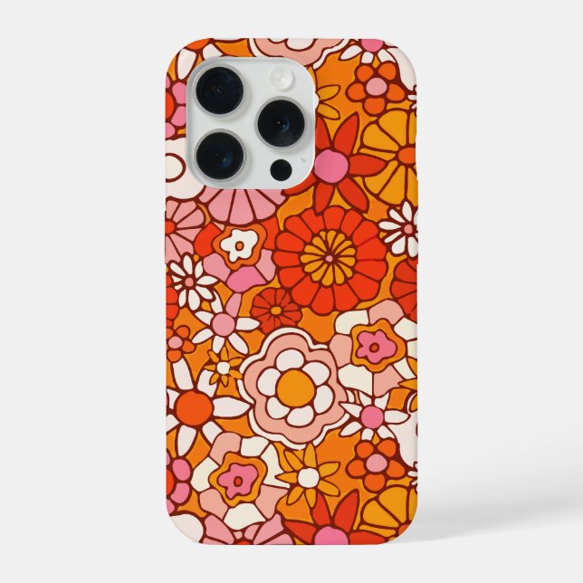 Flower pattern iPhone case (Back)