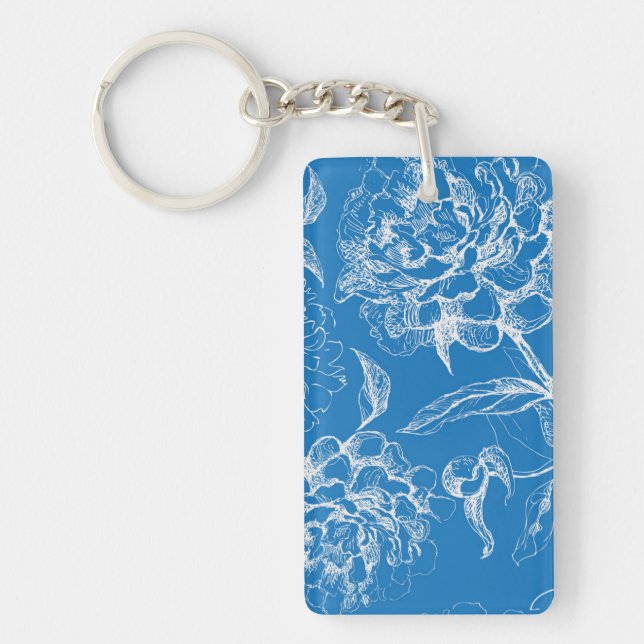 Flower pattern key ring (Front)