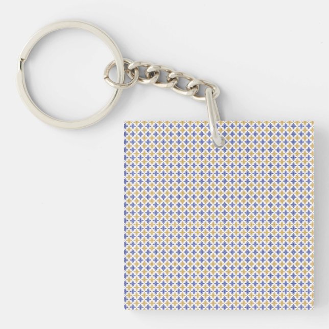 Flower Pattern Key Ring (Front)