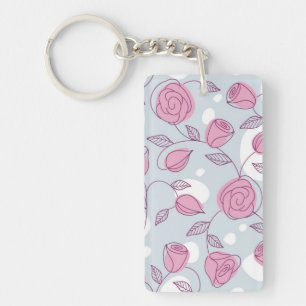 Flower pattern key ring