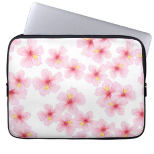 Flower pattern laptop sleeve