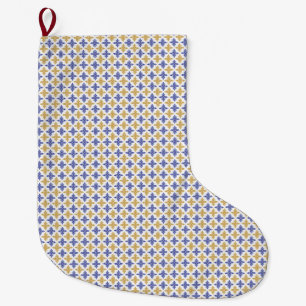 Flower Pattern Large Christmas Stocking