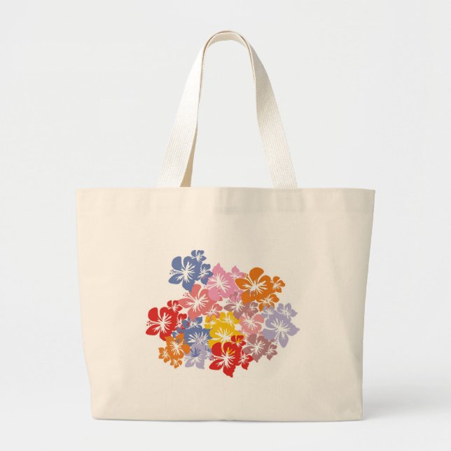 flower pattern large tote bag (Front)