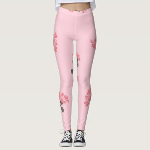 Flower pattern leggings