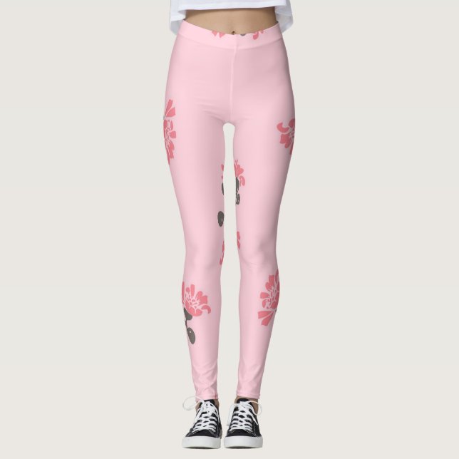 Flower pattern leggings (Front)