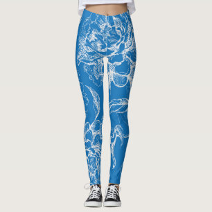 Flower pattern leggings