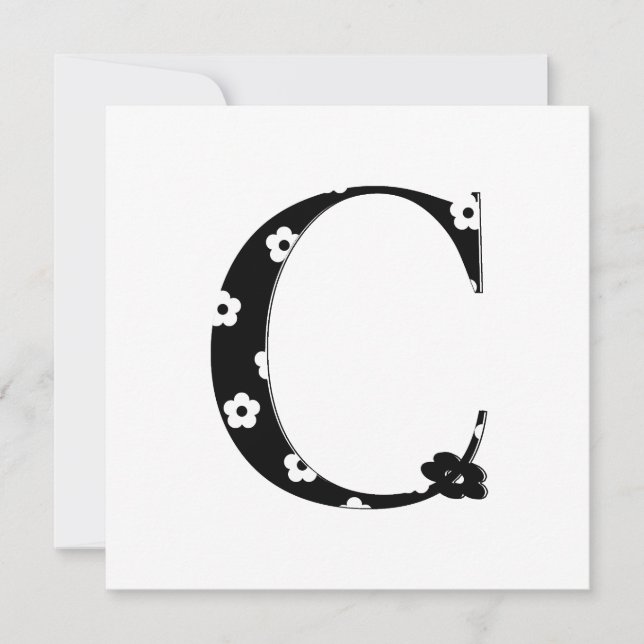 Flower Pattern Letter C (Front)