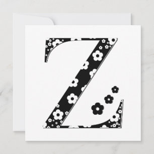 Flower Pattern Letter Z