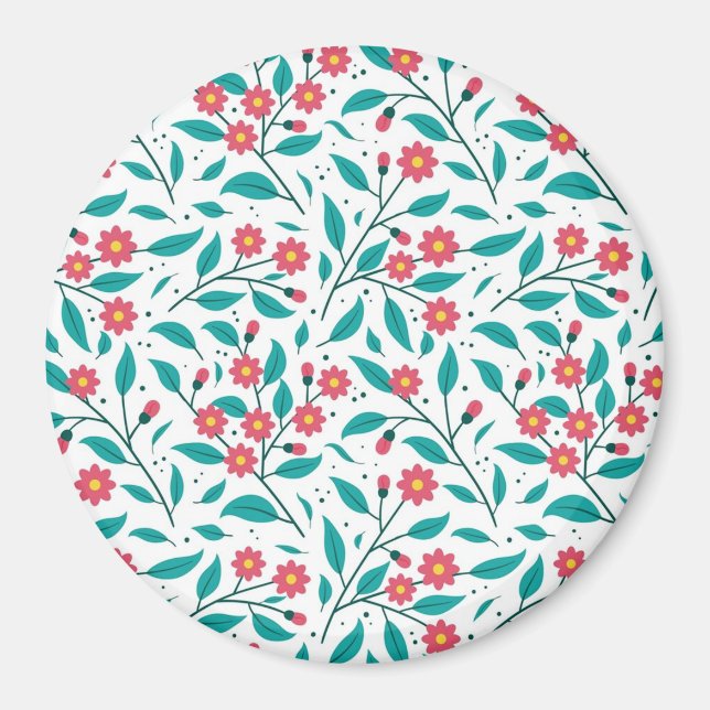 Flower pattern magnet (Front)