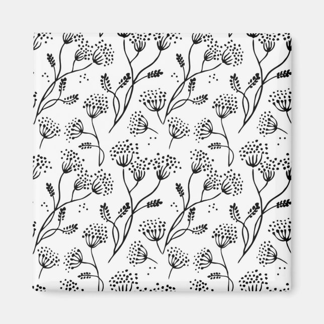 Flower pattern magnet (Front)