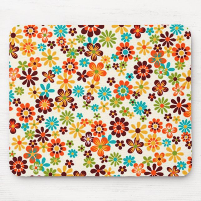 flower pattern mouse pad (Front)