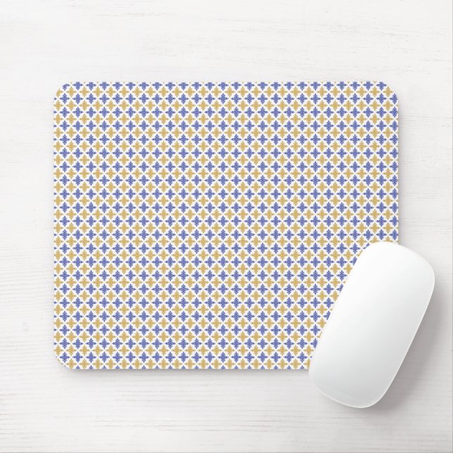 Flower Pattern Mouse Pad (With Mouse)