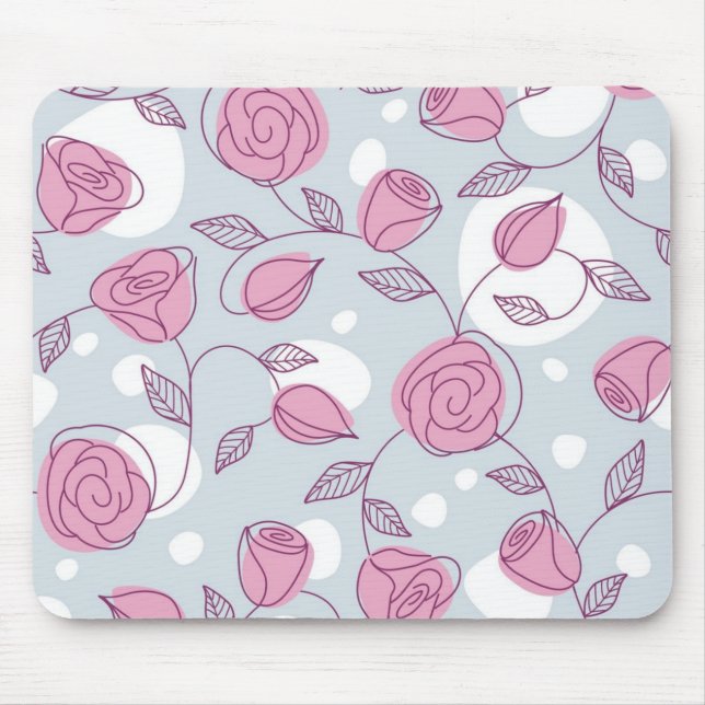 Flower pattern mouse pad (Front)