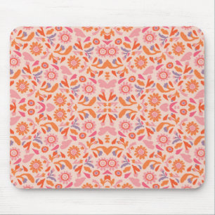 Flower pattern mouse pad