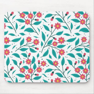 Flower pattern mouse pad