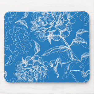 Flower pattern mouse pad