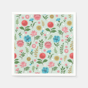 Flower pattern napkin