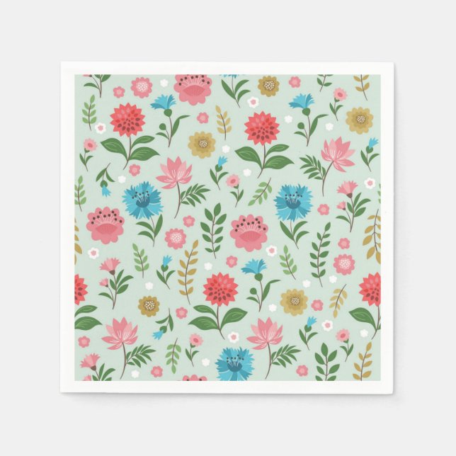 Flower pattern napkin (Front)