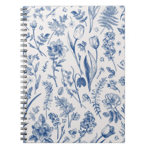 Flower pattern notebook