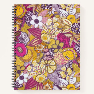 Flower pattern notebook