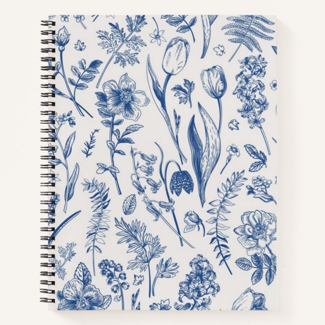 Flower pattern notebook (Front)
