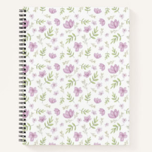 Flower pattern notebook