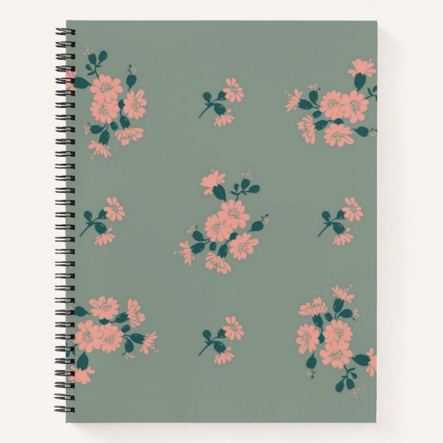 Flower pattern notebook (Front)