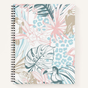 Flower pattern notebook