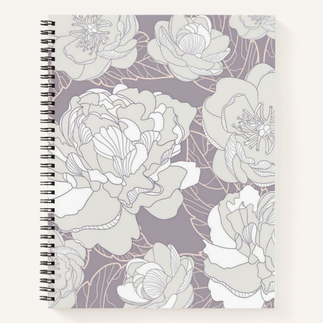 Flower pattern notebook (Front)