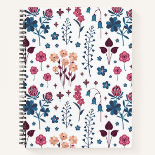Flower pattern notebook