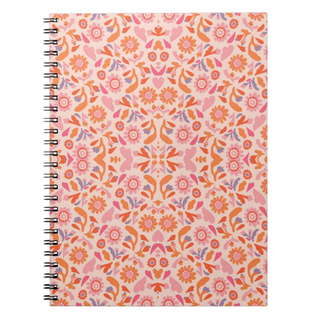 Flower pattern notebook (Front)