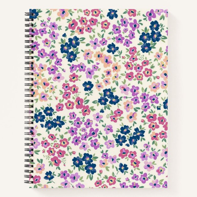 Flower pattern notebook (Front)